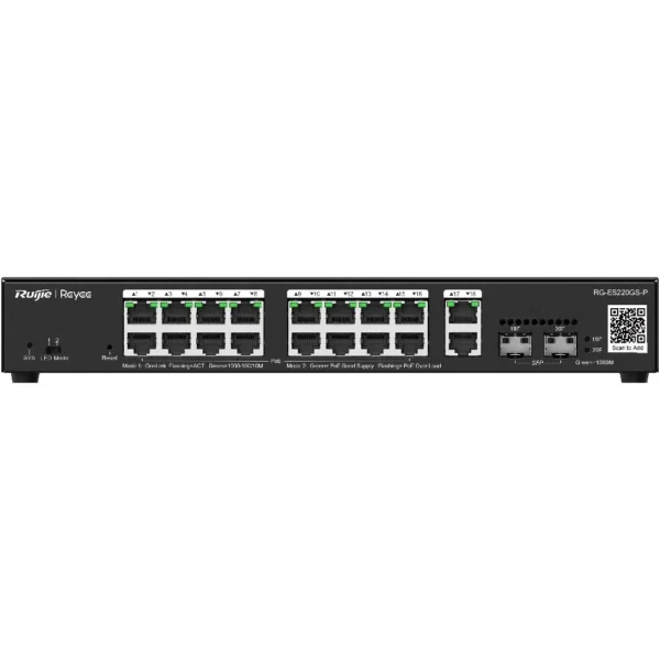 Reyee RG-ES220GS-P - Networking Switch, ENS Security