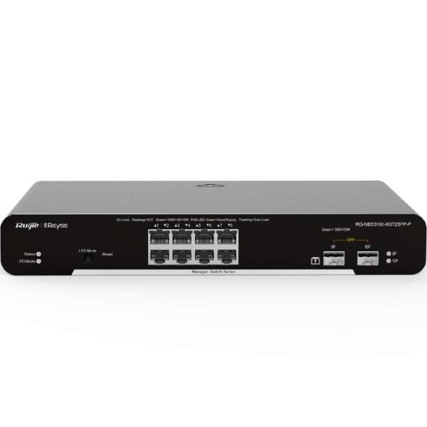 Reyee RG-NBS3100-8GT2SFP-P - Networking Switch, ENS Security