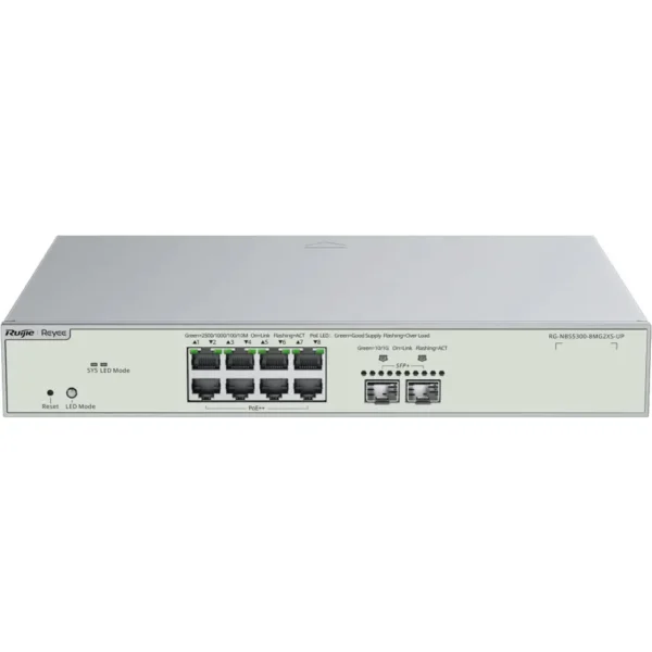 Reyee RG-NBS5300-8MG2XS-UP - Networking Switch ENS Security